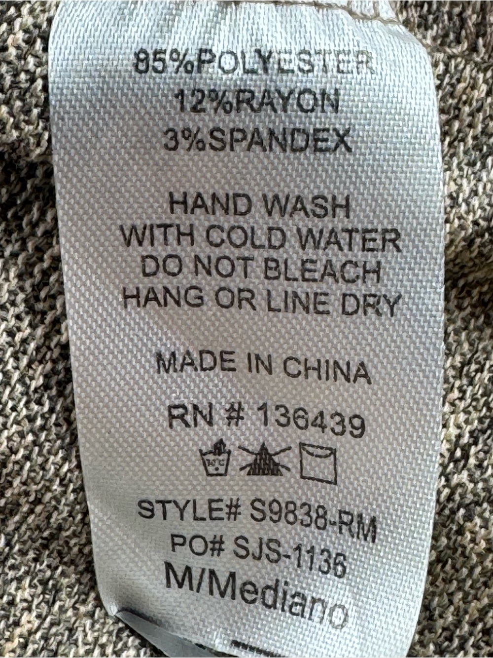 SJS Women's Maxi Skirt in Heather Gray with Button Detail - Picture 5 of 5